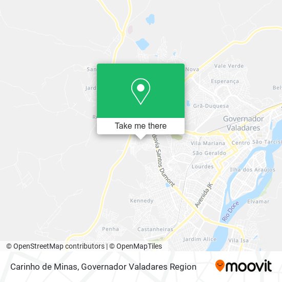 Carinho de Minas map