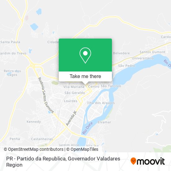 Mapa PR - Partido da Republica