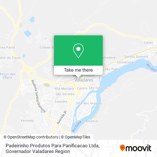 Mapa Padeirinho Produtos Para Panificacao Ltda