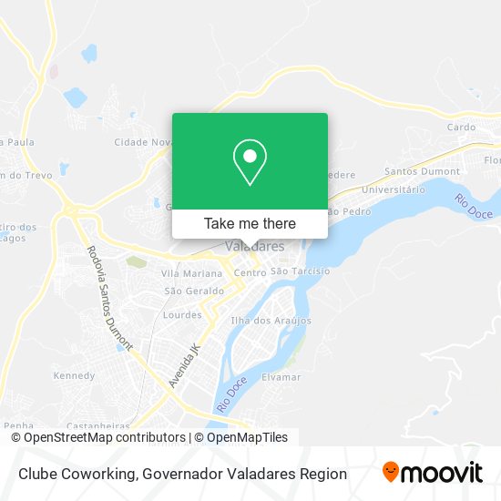 Mapa Clube Coworking