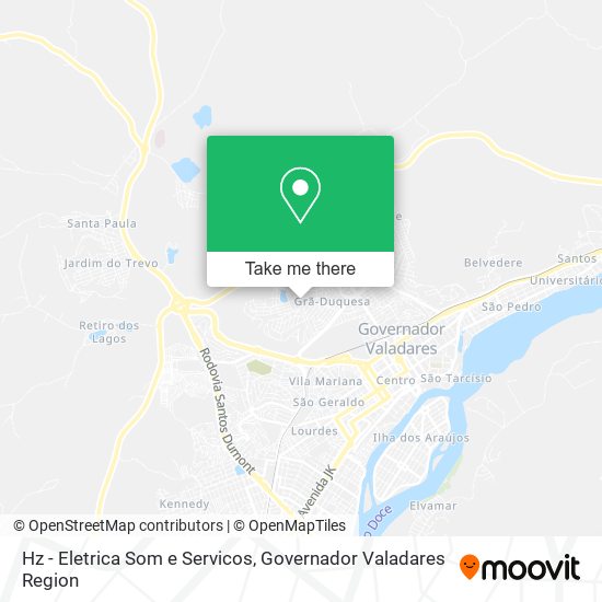 Hz - Eletrica Som e Servicos map