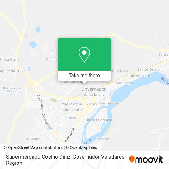 Mapa Supermercado Coelho Diniz