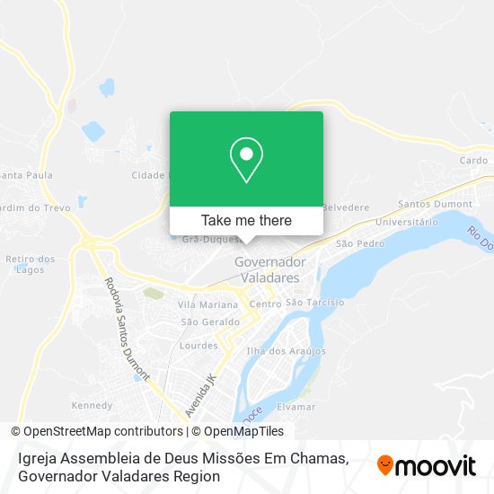 Igreja Assembleia de Deus Missões Em Chamas map
