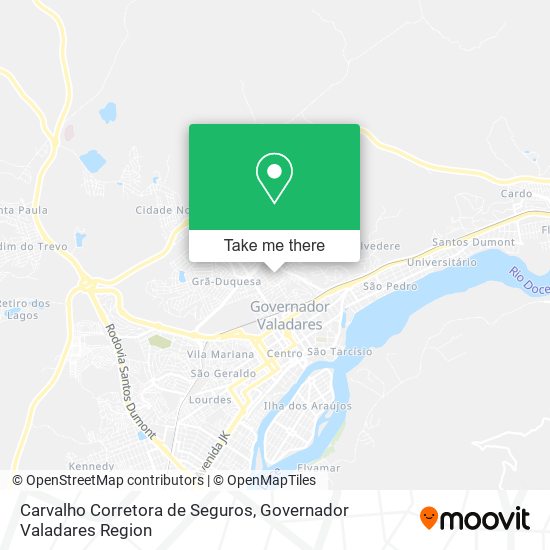 Mapa Carvalho Corretora de Seguros