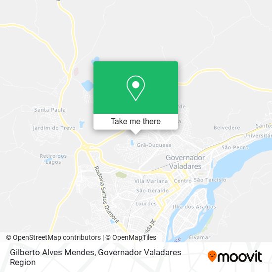 Gilberto Alves Mendes map