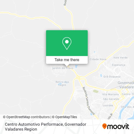 Centro Automotivo Performace map