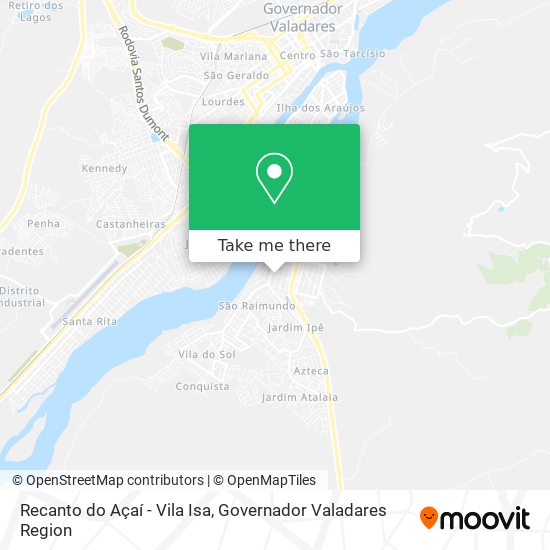 Recanto do Açaí - Vila Isa map