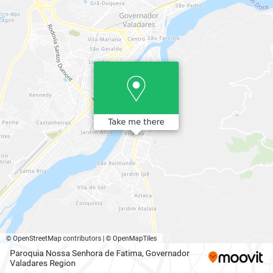 Mapa Paroquia Nossa Senhora de Fatima