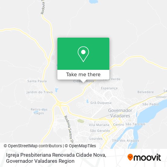 Igreja Presbiteriana Renovada Cidade Nova map