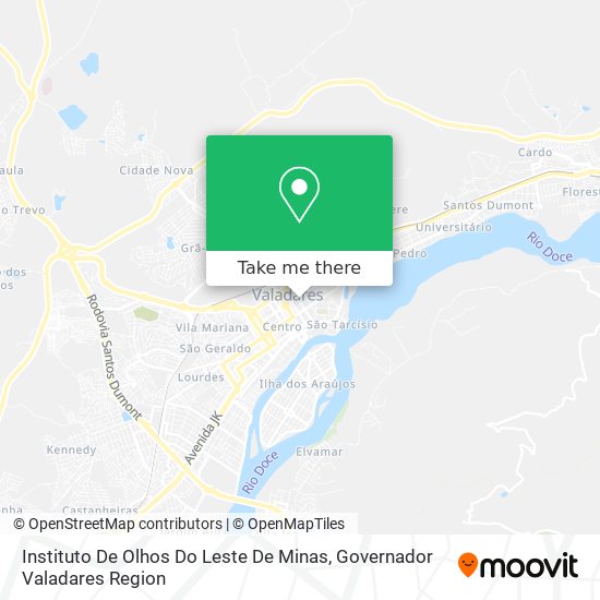 Instituto De Olhos Do Leste De Minas map