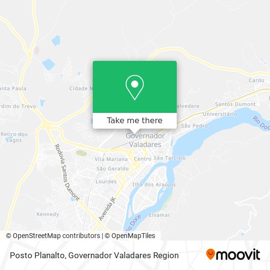 Mapa Posto Planalto