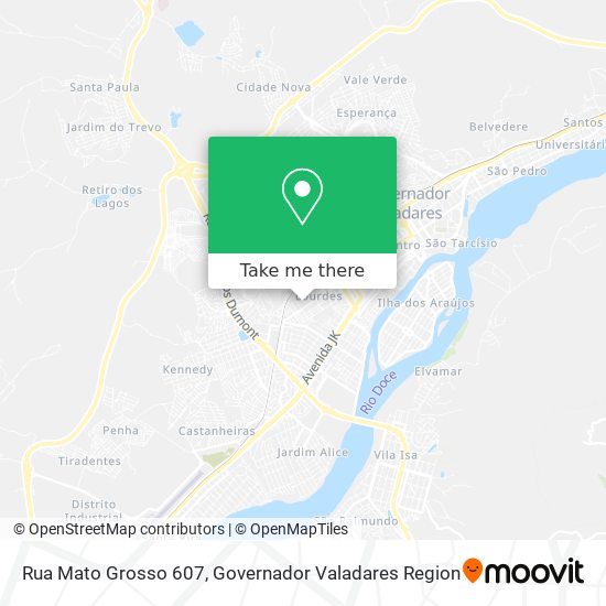 Mapa Rua Mato Grosso 607