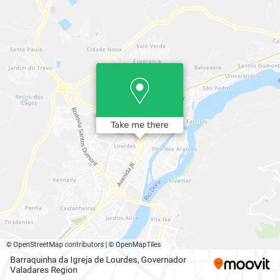 Barraquinha da Igreja de Lourdes map