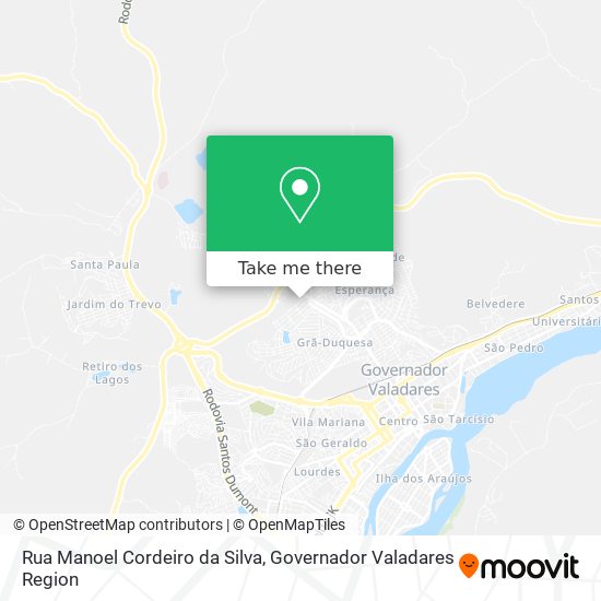 Mapa Rua Manoel Cordeiro da Silva