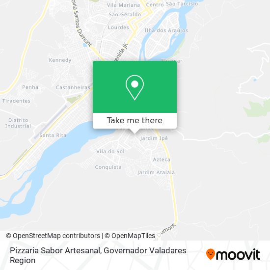 Mapa Pizzaria Sabor Artesanal