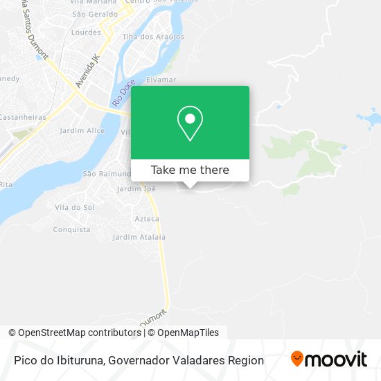 Pico do Ibituruna map