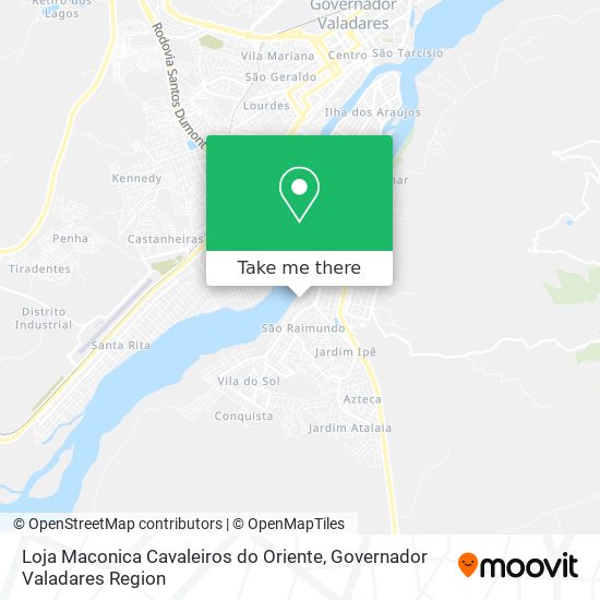 Loja Maconica Cavaleiros do Oriente map