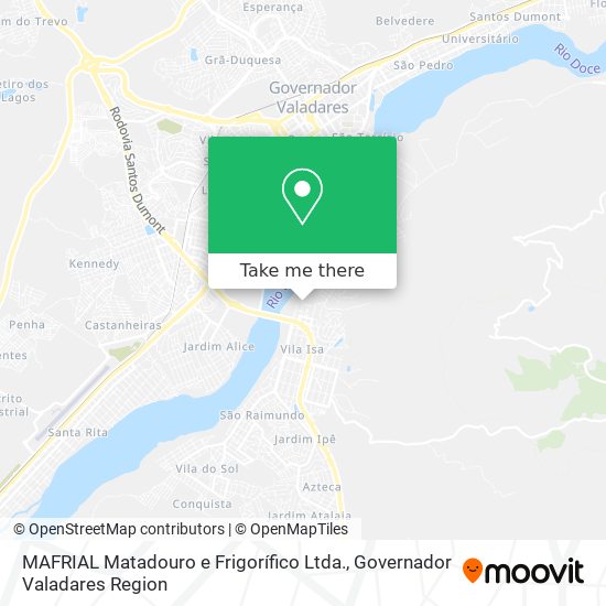 Mapa MAFRIAL Matadouro e Frigorífico Ltda.