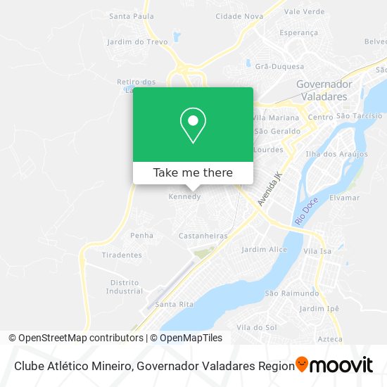 Mapa Clube Atlético Mineiro