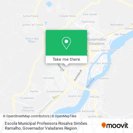 Mapa Escola Municipal Professora Rosalva Simões Ramalho