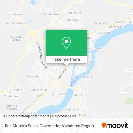 Rua Moreira Sales map