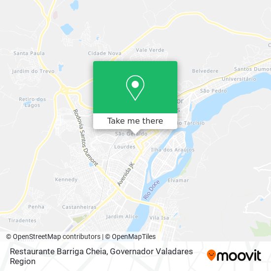 Mapa Restaurante Barriga Cheia