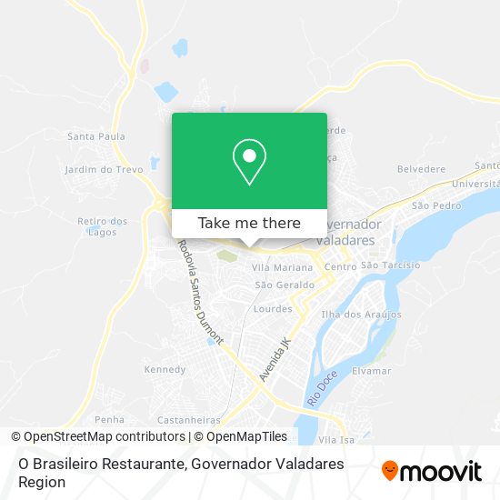 Mapa O Brasileiro Restaurante