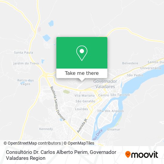 Consultório Dr. Carlos Alberto Perim map