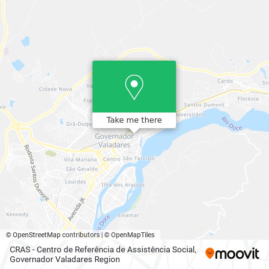 CRAS - Centro de Referência de Assistência Social map