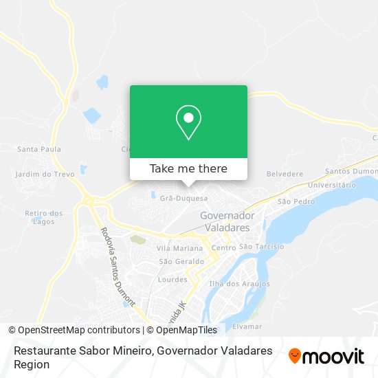 Mapa Restaurante Sabor Mineiro