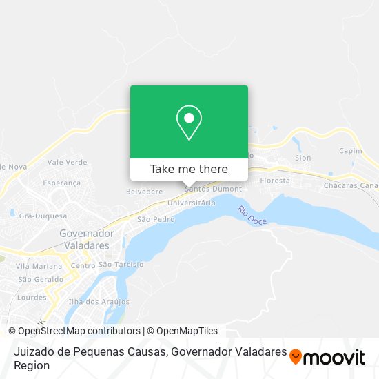 Juizado de Pequenas Causas map