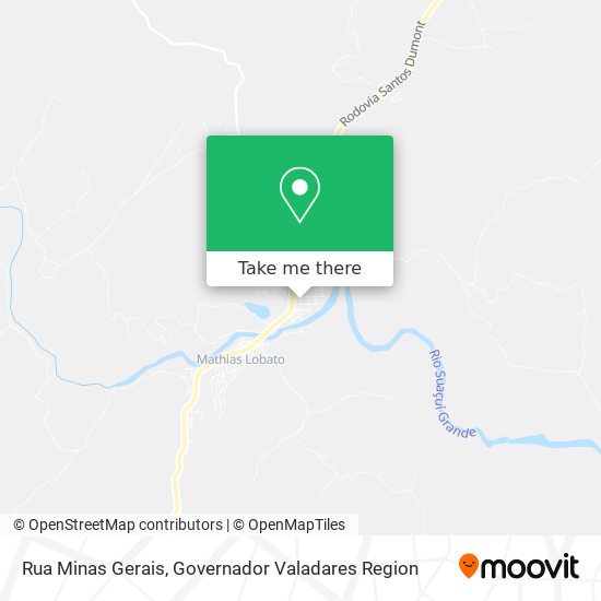 Mapa Rua Minas Gerais