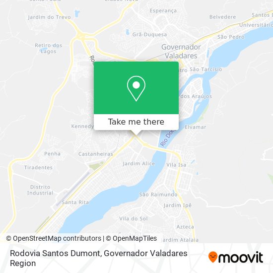 Rodovia Santos Dumont map