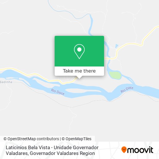 Mapa Laticinios Bela Vista - Unidade Governador Valadares