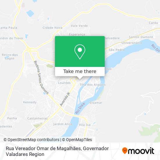 Rua Vereador Omar de Magalhães map