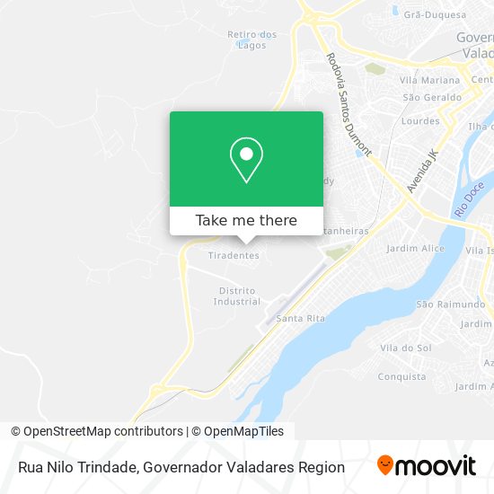 Mapa Rua Nilo Trindade