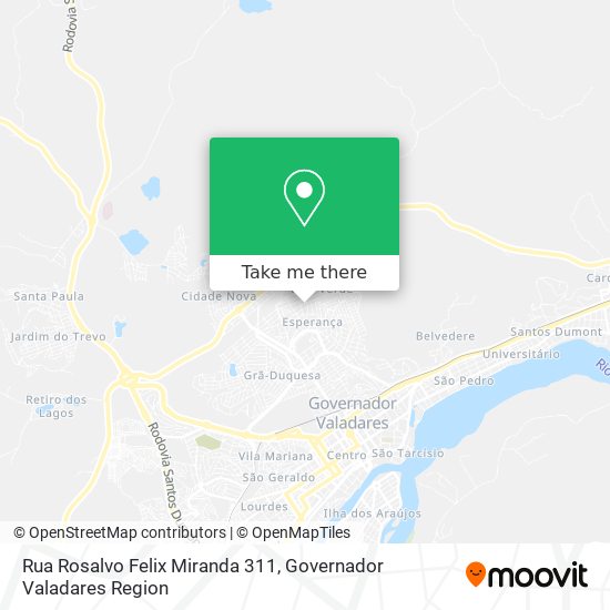 Rua Rosalvo Felix Miranda 311 map