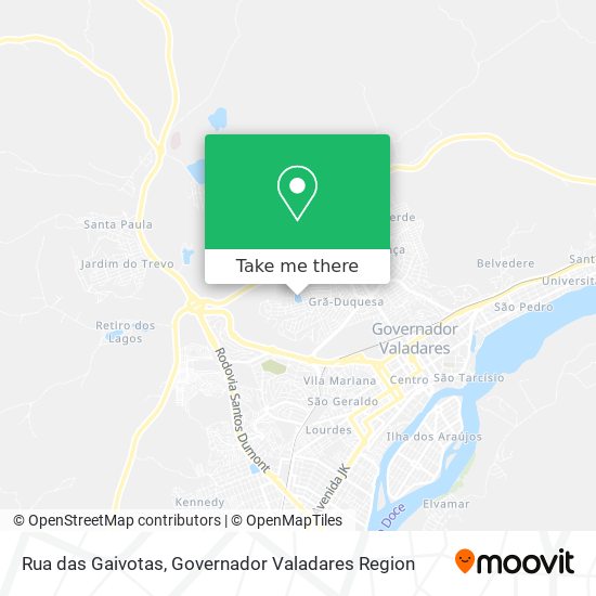 Rua das Gaivotas map