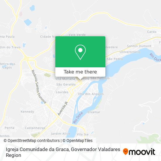 Mapa Igreja Comunidade da Graca