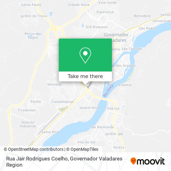 Mapa Rua Jair Rodrigues Coelho