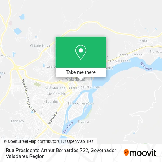Rua Presidente Arthur Bernardes 722 map