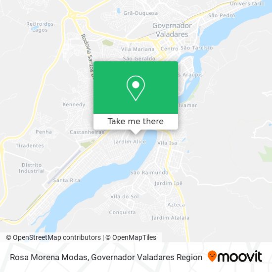 Rosa Morena Modas map