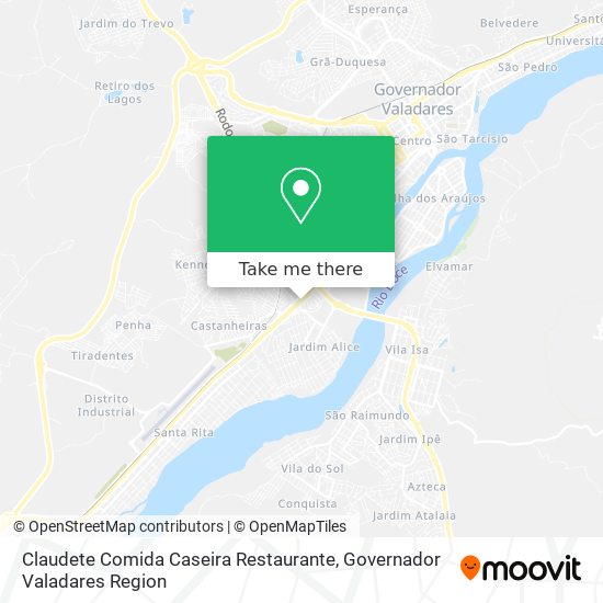Claudete Comida Caseira Restaurante map