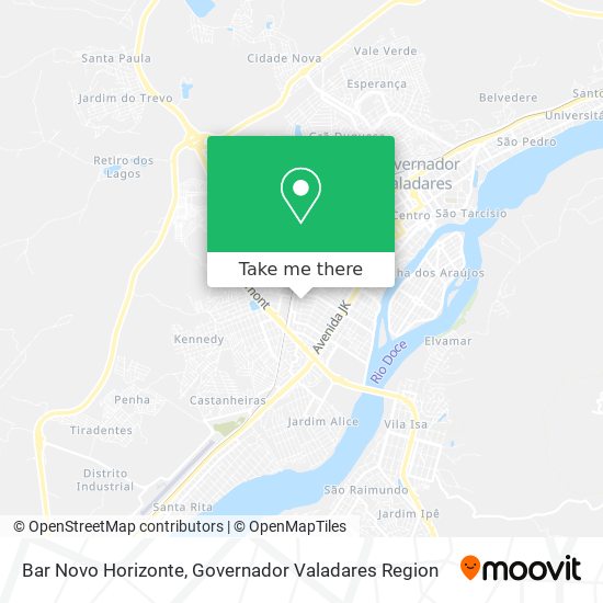 Bar Novo Horizonte map