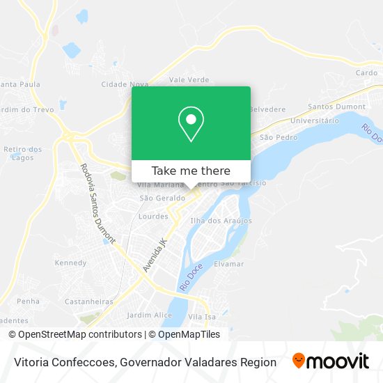 Vitoria Confeccoes map