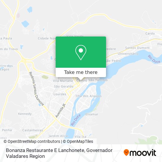 Mapa Bonanza Restaurante E Lanchonete