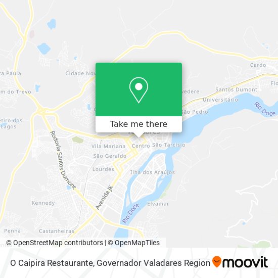 Mapa O Caipira Restaurante