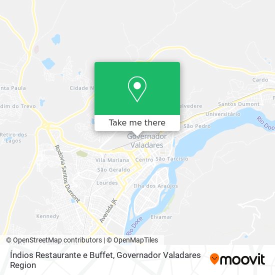 Mapa Índios Restaurante e Buffet