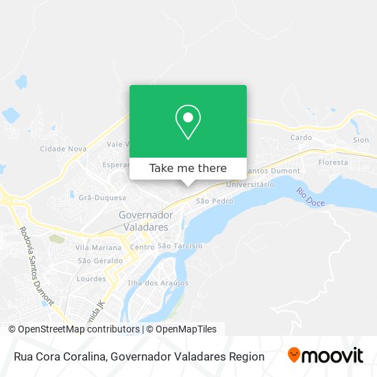 Rua Cora Coralina map