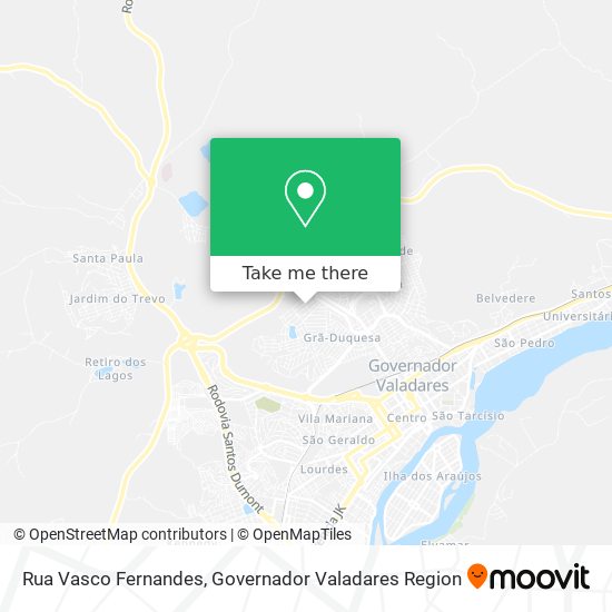 Mapa Rua Vasco Fernandes